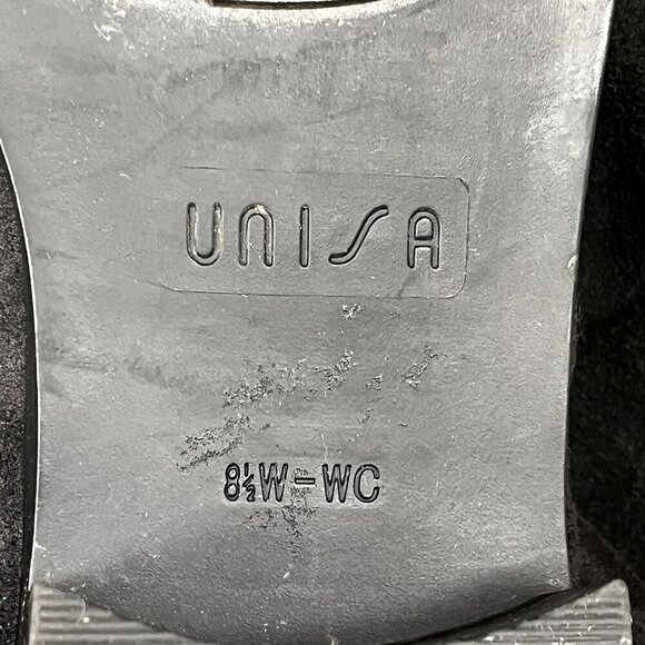 Unisa Maury Women's Over The Knee Boots Black Faux Suede size 8.5W - Picture 6 of 10